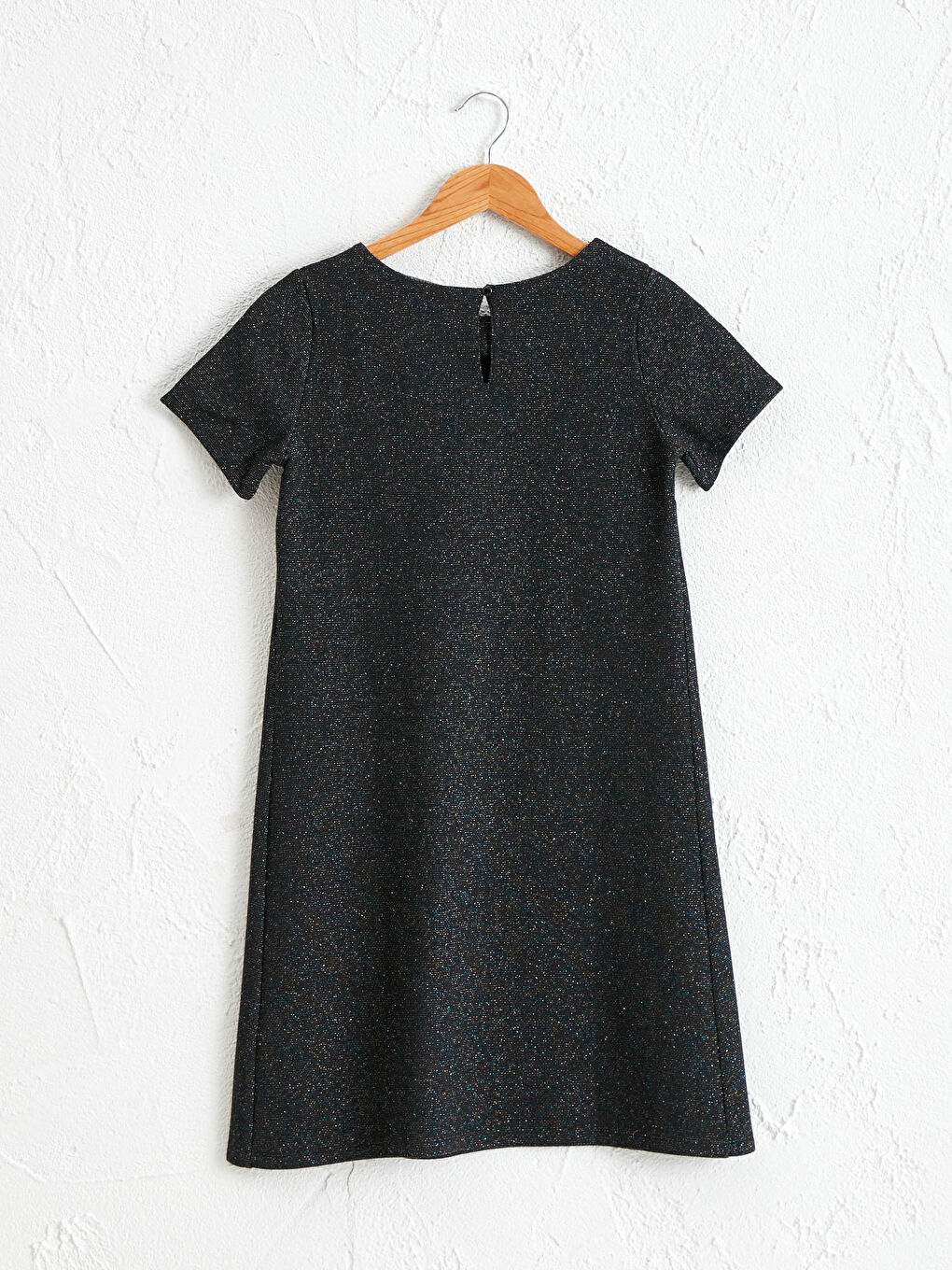 Siyah Işıltılı Hamile Elbise-1