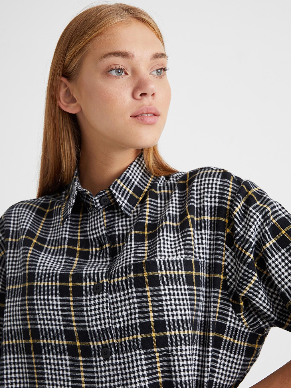 Pocket Detailed Chequered Shirt-4