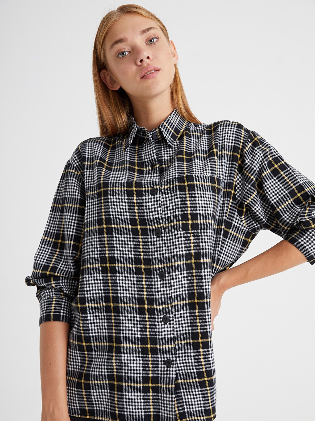 Pocket Detailed Chequered Shirt