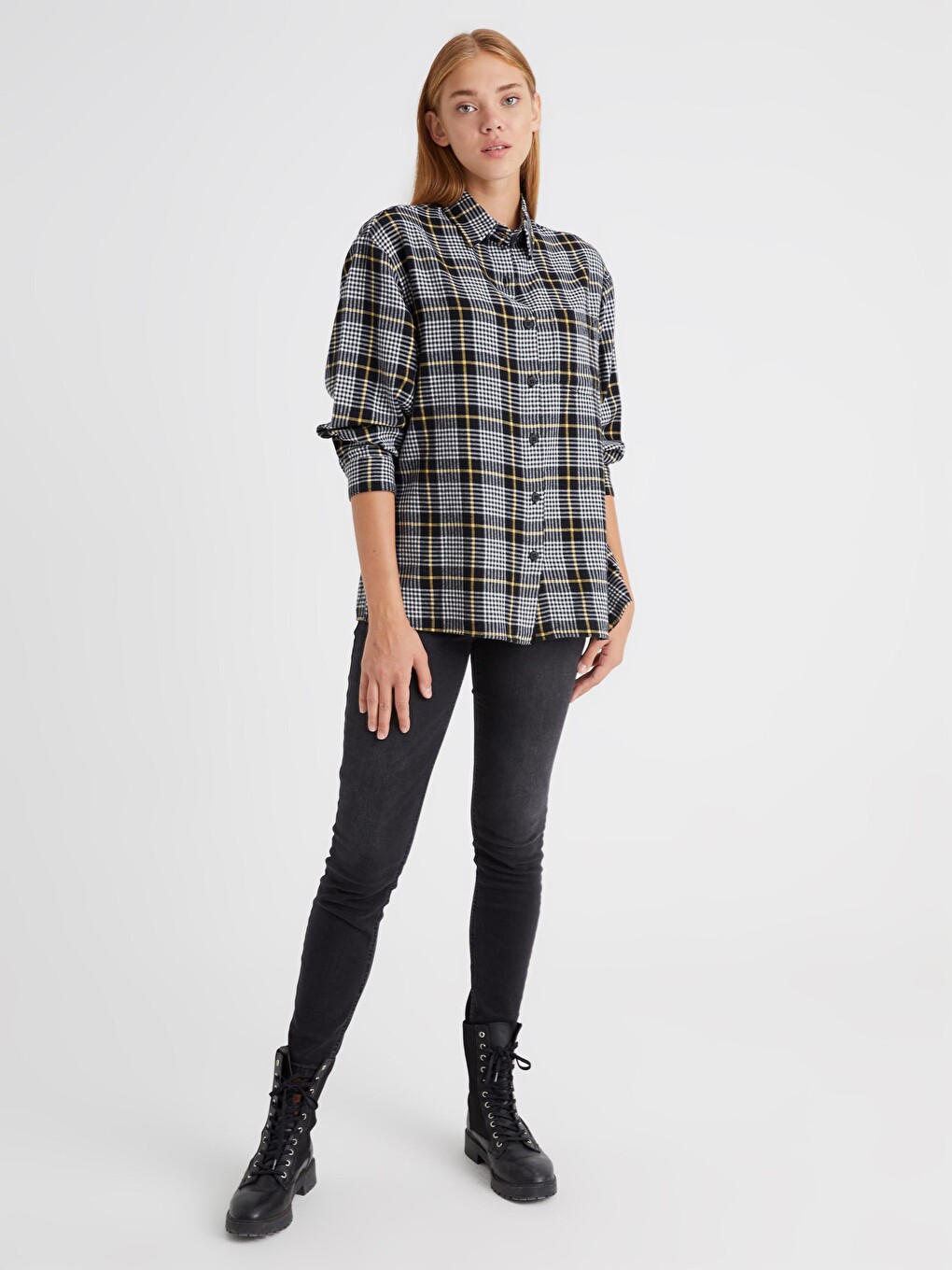 Pocket Detailed Chequered Shirt-1