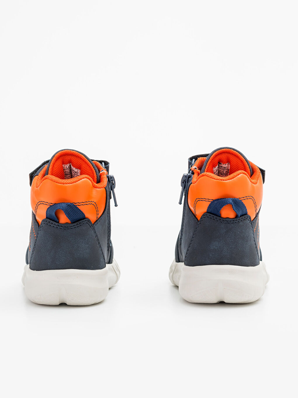 حذاء طويل مرن للأولاد الصغار بالأربطة والإغلاق اللاصق-4