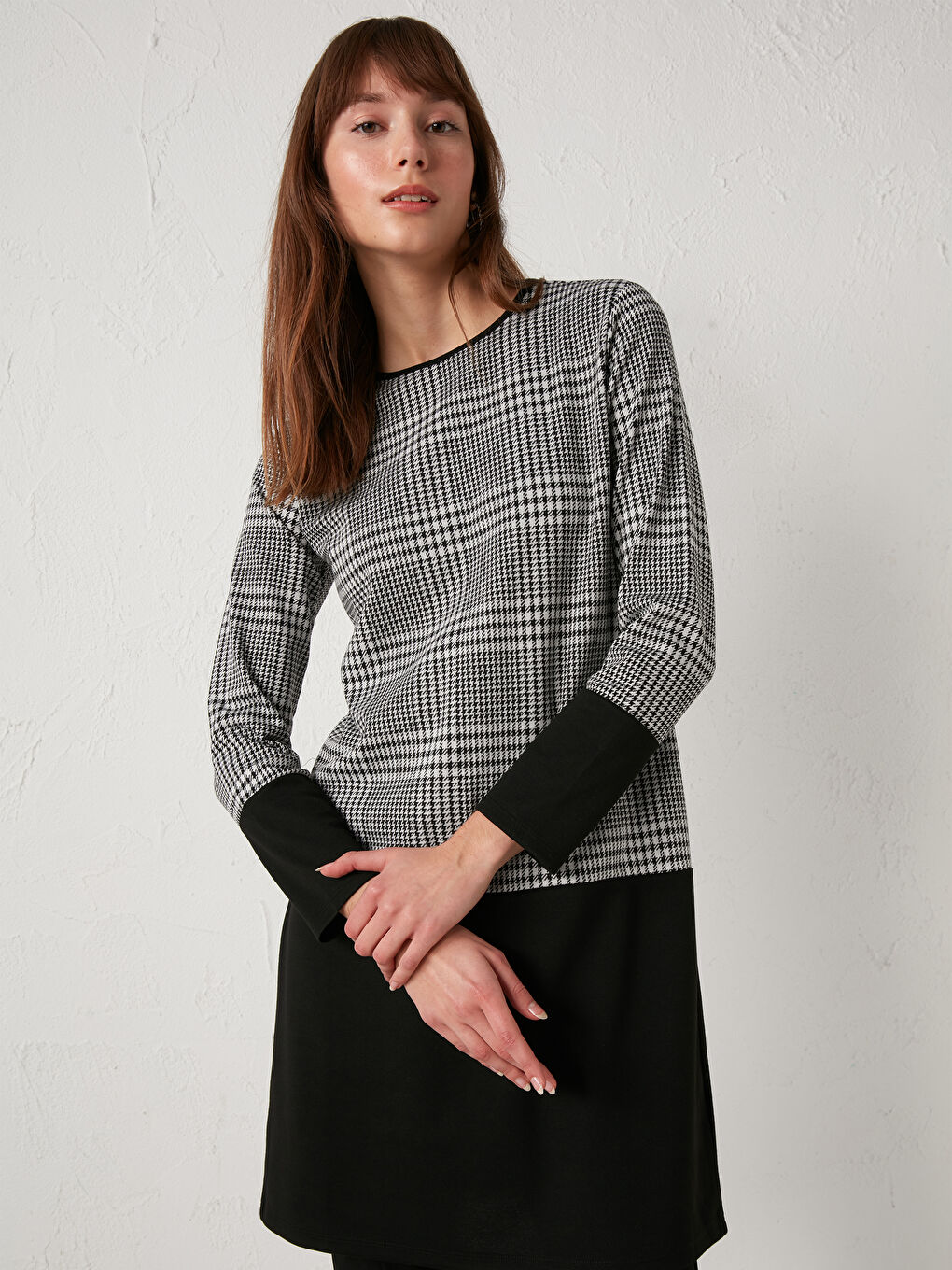 Crew Neck Striped Tunic