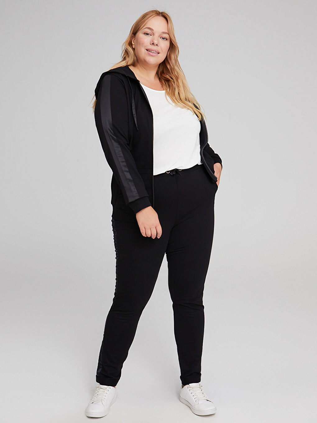 Pantalon de survêtement à taille élastique-1