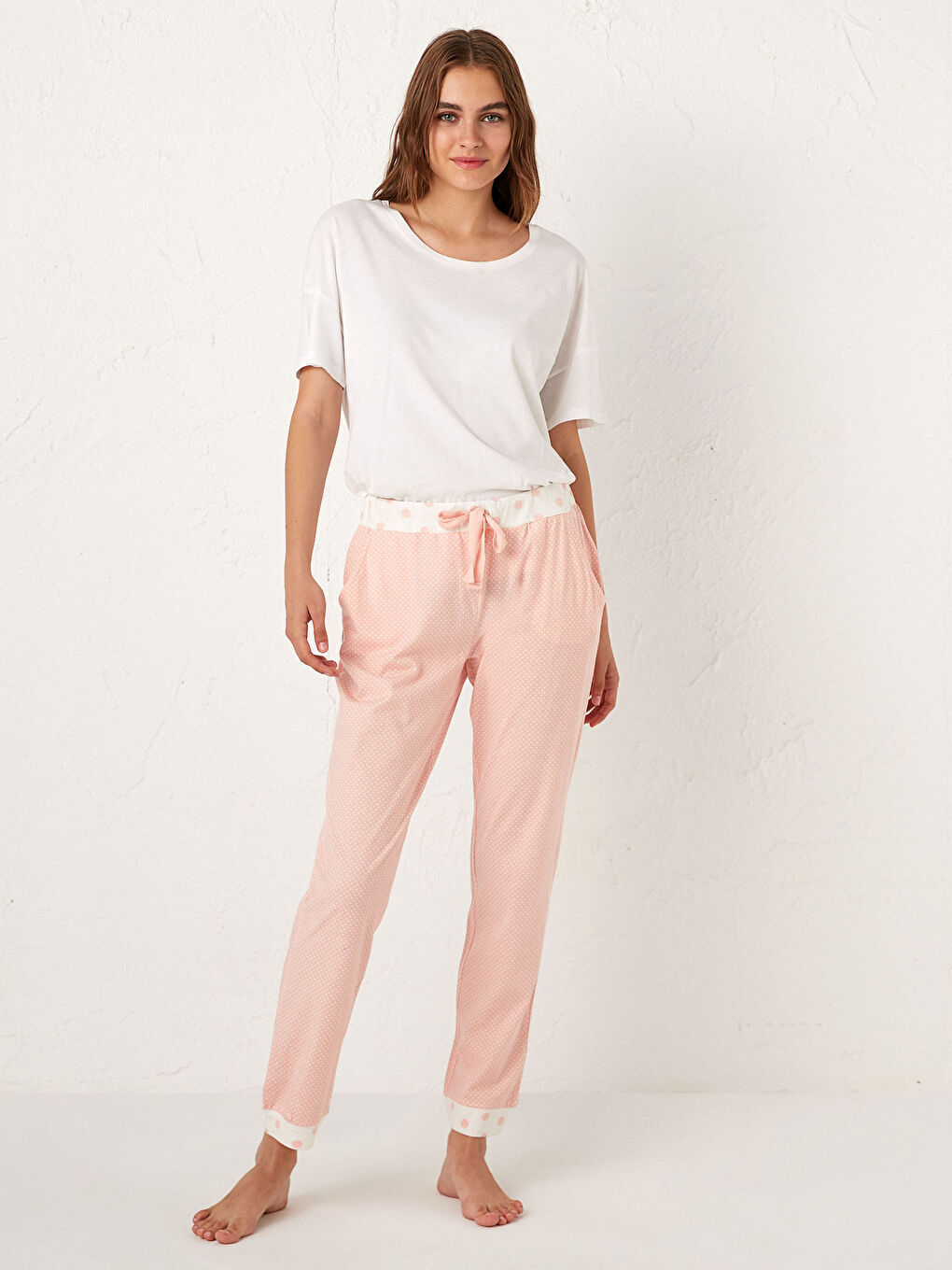 Пижами от органичен памук на точки-1