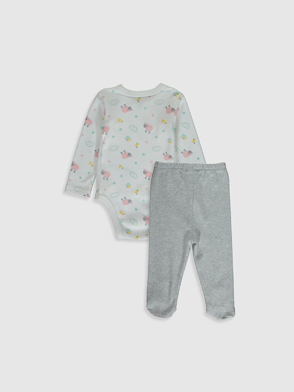 Ekru Kız Bebek Hastane Çıkış Seti-1