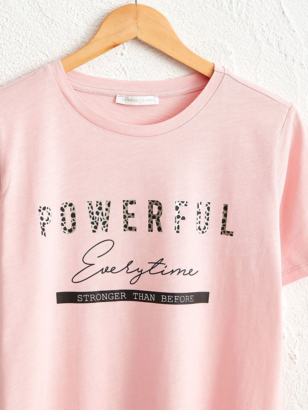 Bright Letter Printed Cotton T-Shirt-2