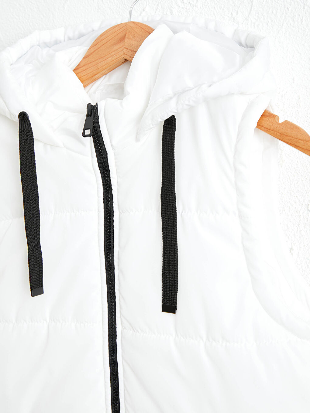 Heavy Puffer Vest with Hood-3