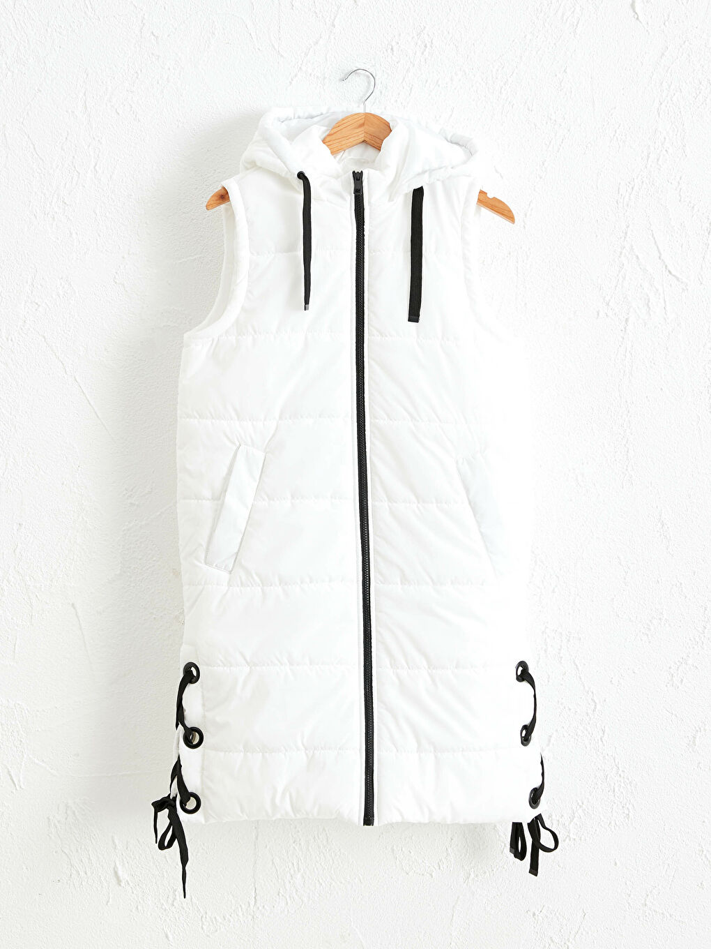 Heavy Puffer Vest with Hood