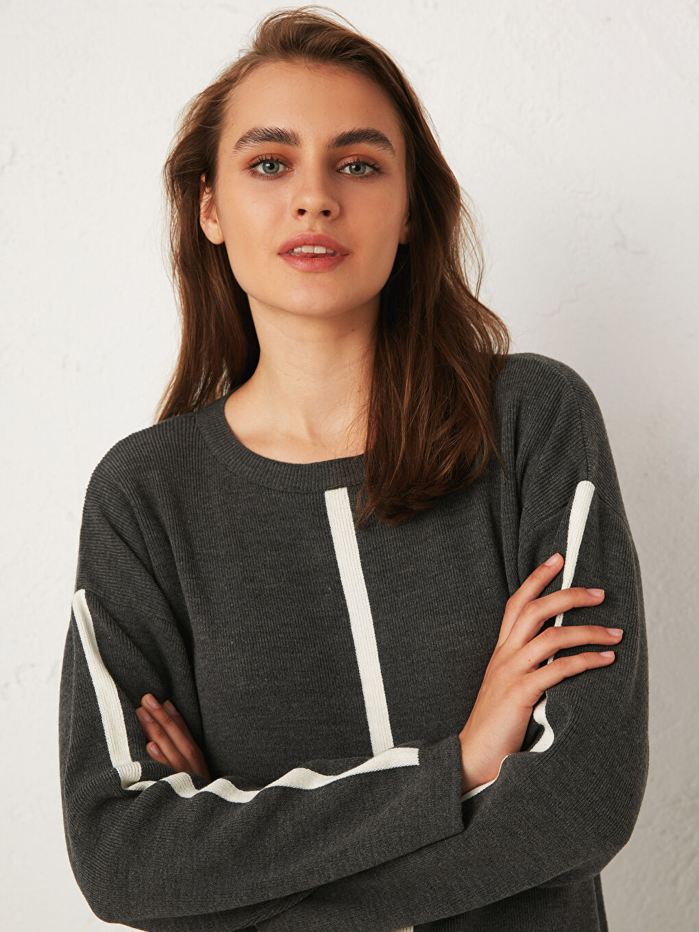 Πουλόβερ Με Στρογγυλή Λαιμόκοψη Από Ακρυλικό Tricot-3