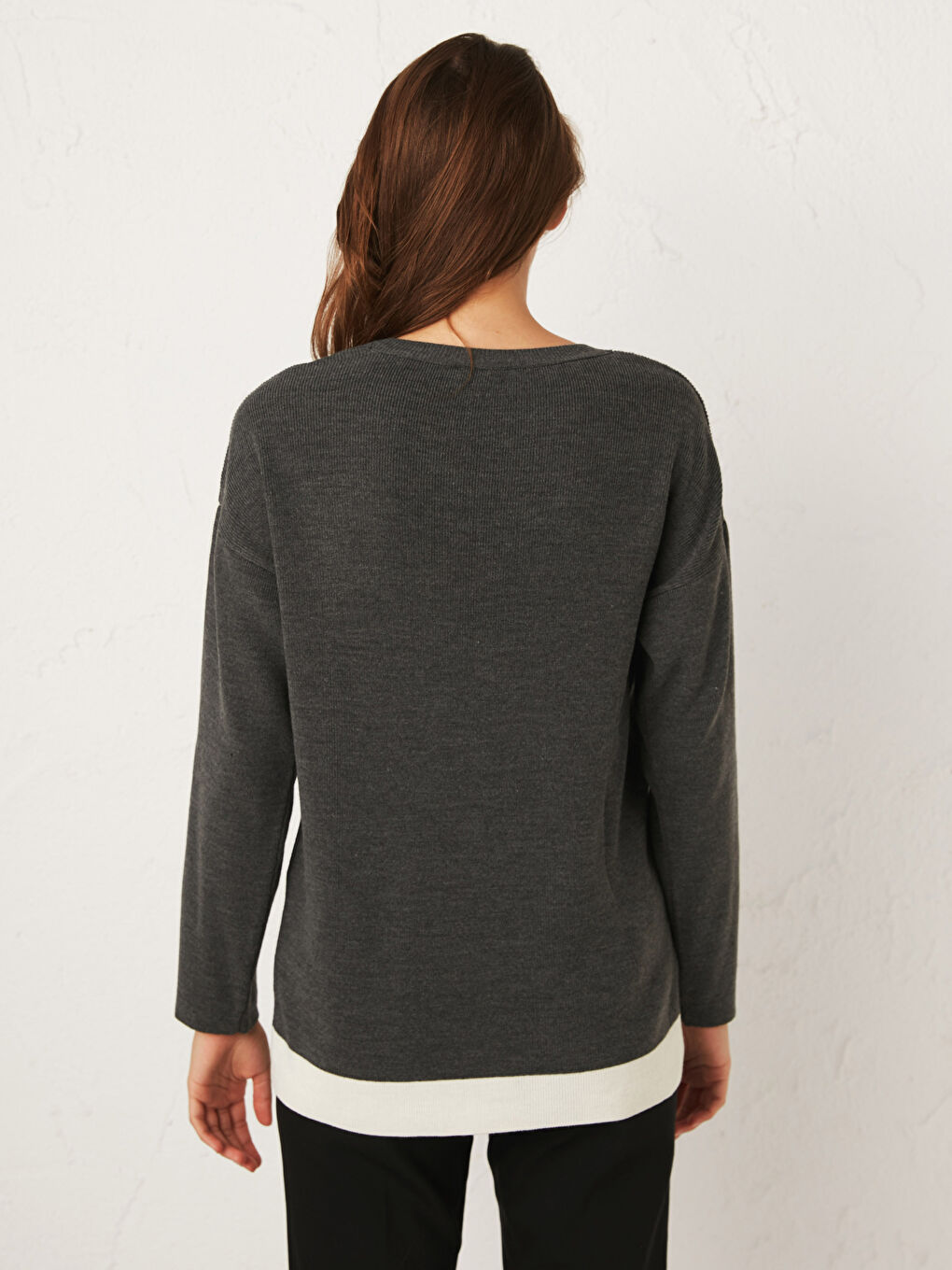 Πουλόβερ Με Στρογγυλή Λαιμόκοψη Από Ακρυλικό Tricot-4