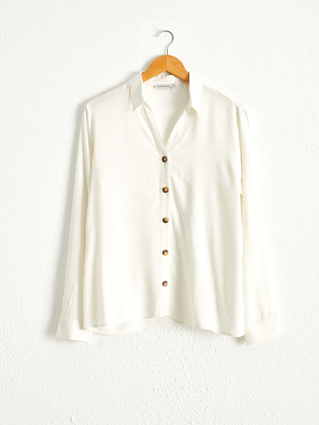 Shirt made of Textured Viscose Fabric