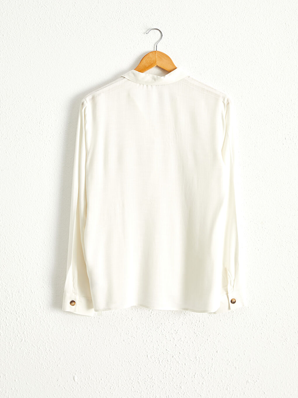 Shirt made of Textured Viscose Fabric-1