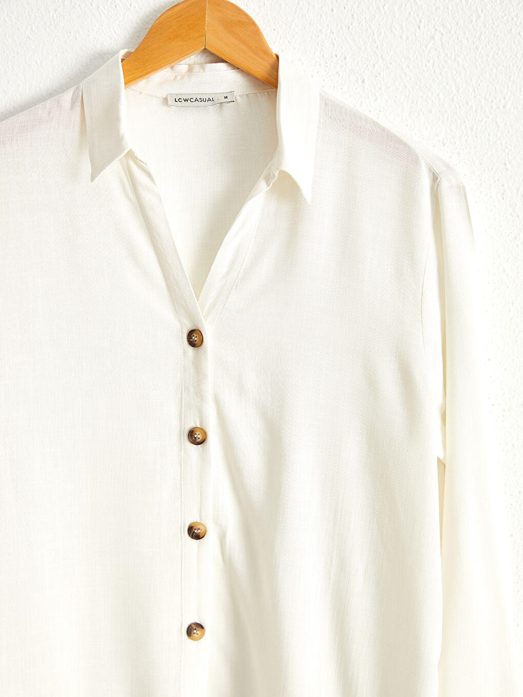 Shirt made of Textured Viscose Fabric-2