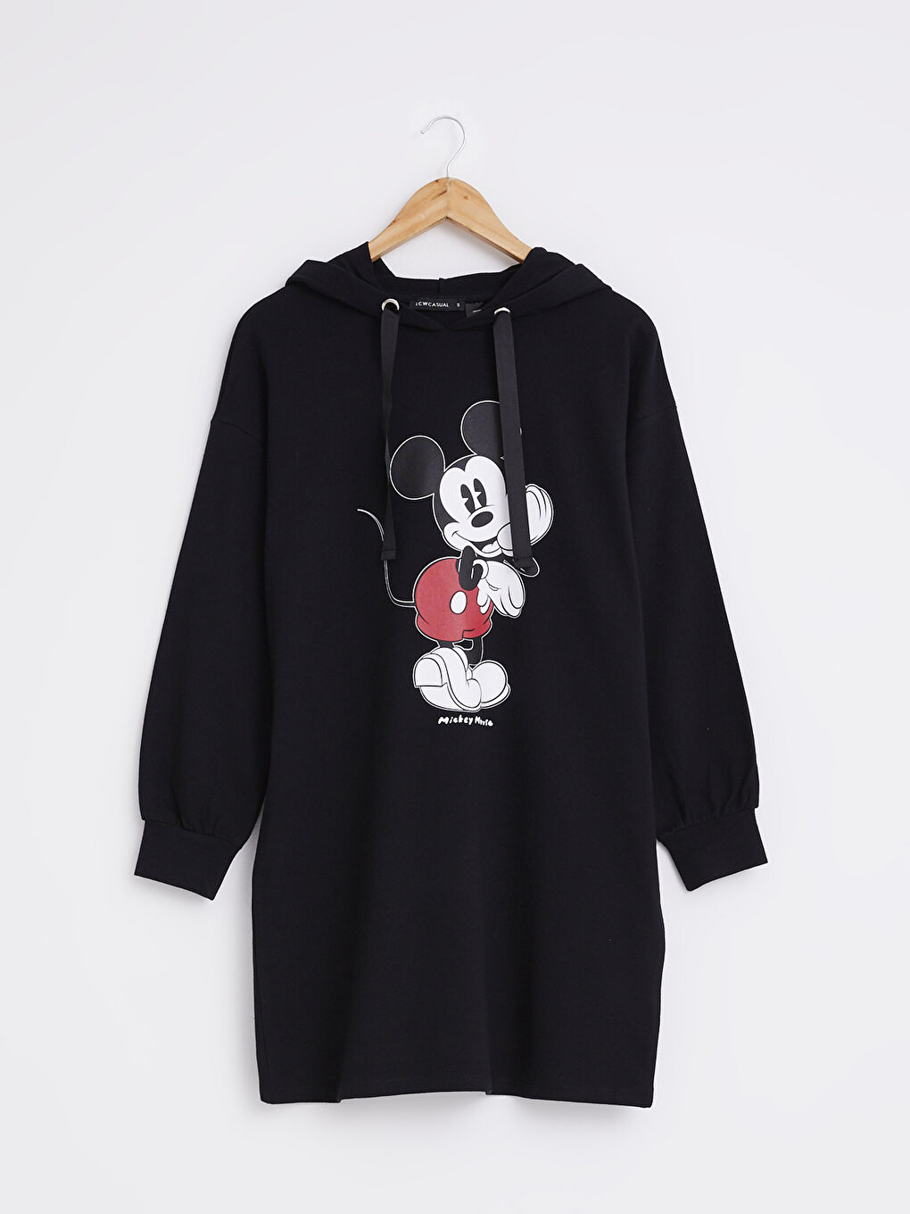 LCW Vision Mickey Mouse Printed Hooded Sweat Dress -0WCH88Z8-CVL