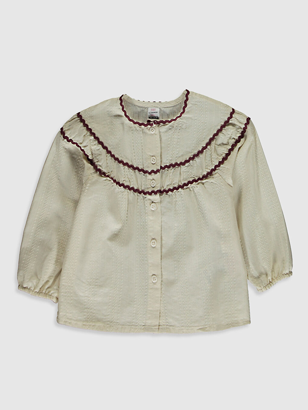 Chemise en popeline pour bébé fille