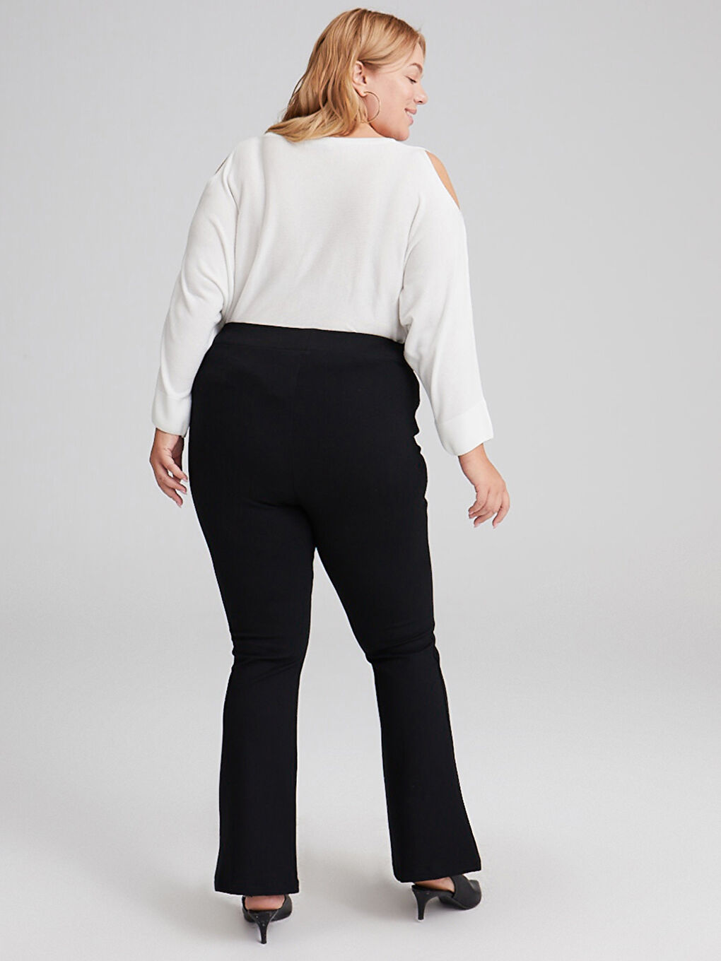 Elastic Waist Stretch Trousers-2