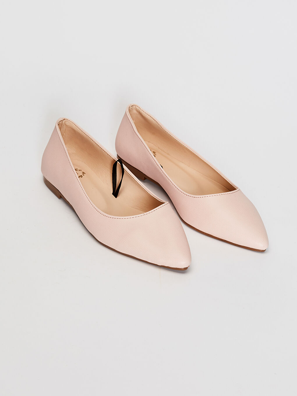 Pembe Kadın Sivri Burun Babet Ayakkabı