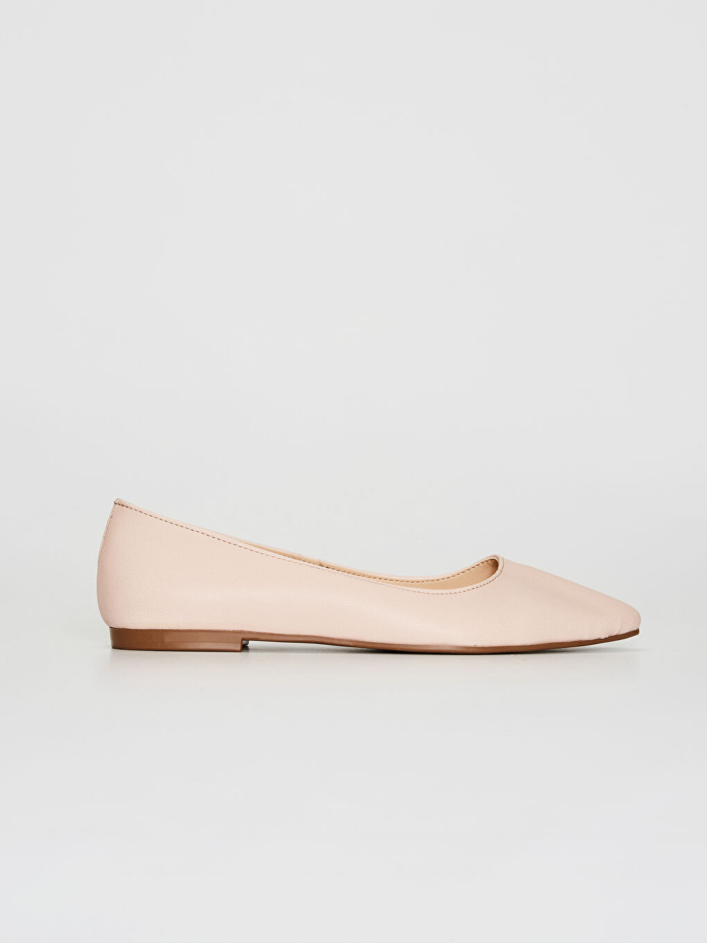 Pembe Kadın Sivri Burun Babet Ayakkabı-1