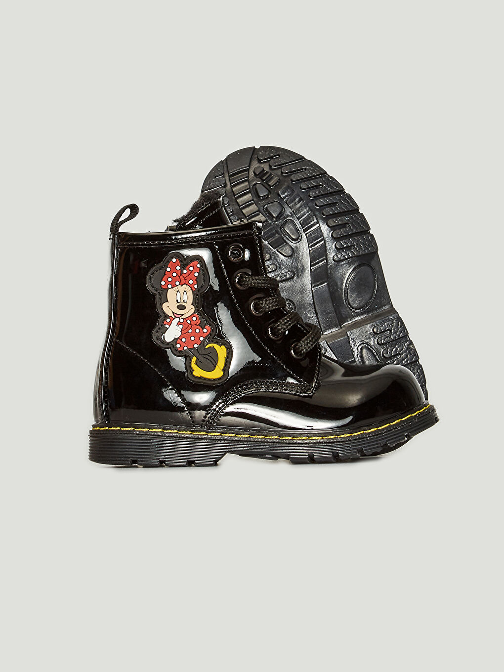 Қыз балаға арналған минни маус лицензияланған жүн астарлы жарқын етік-2