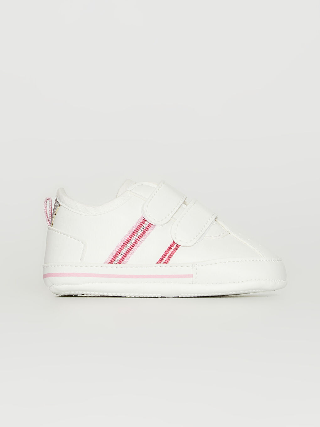 Baby Girl's Hook and Loop Prewalker Shoes-2