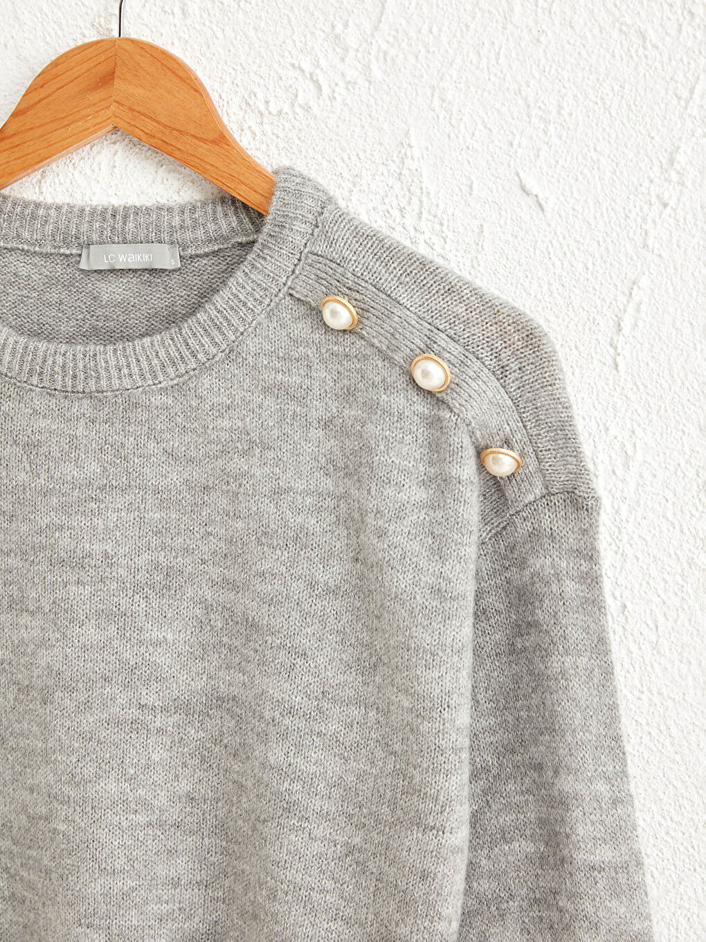Трикотажный свитер с деталями пуговиц-2