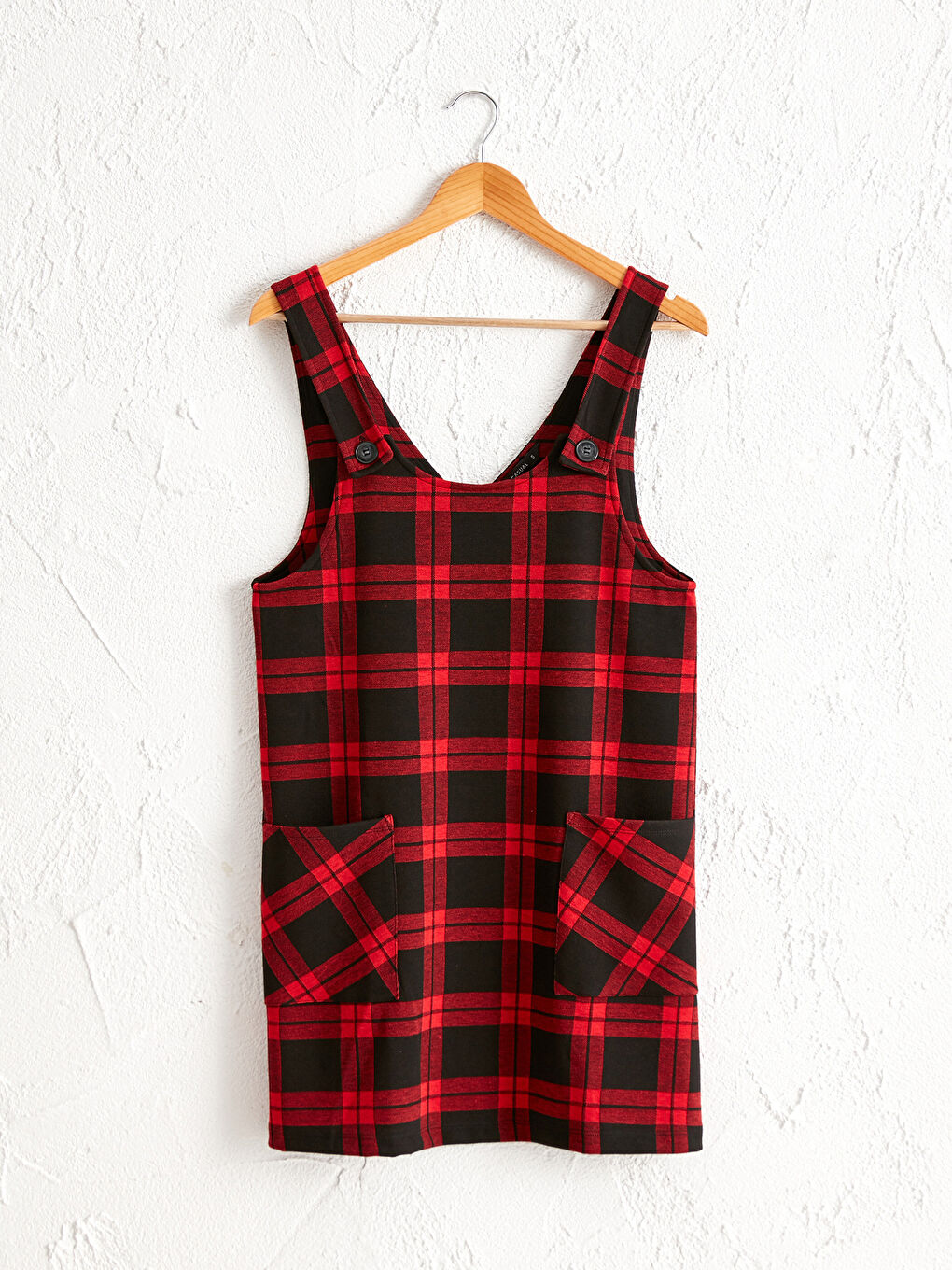 Платье-сарафан в клетку с U-образным вырезом и ремешками для женщин