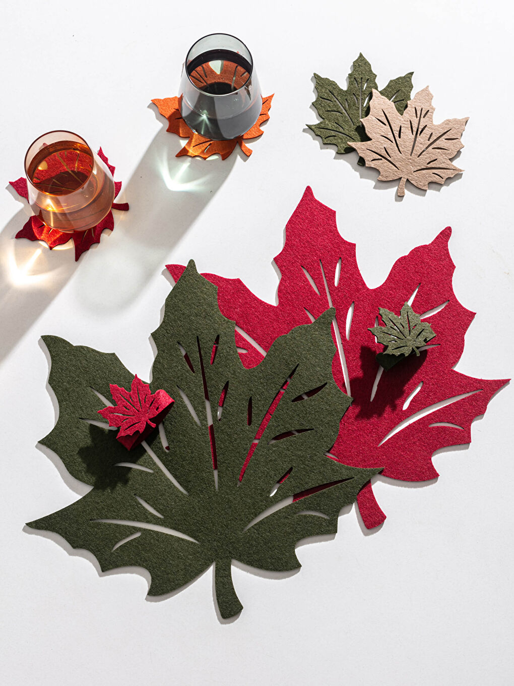 Bordo Yaprak Supla 2'Li -1