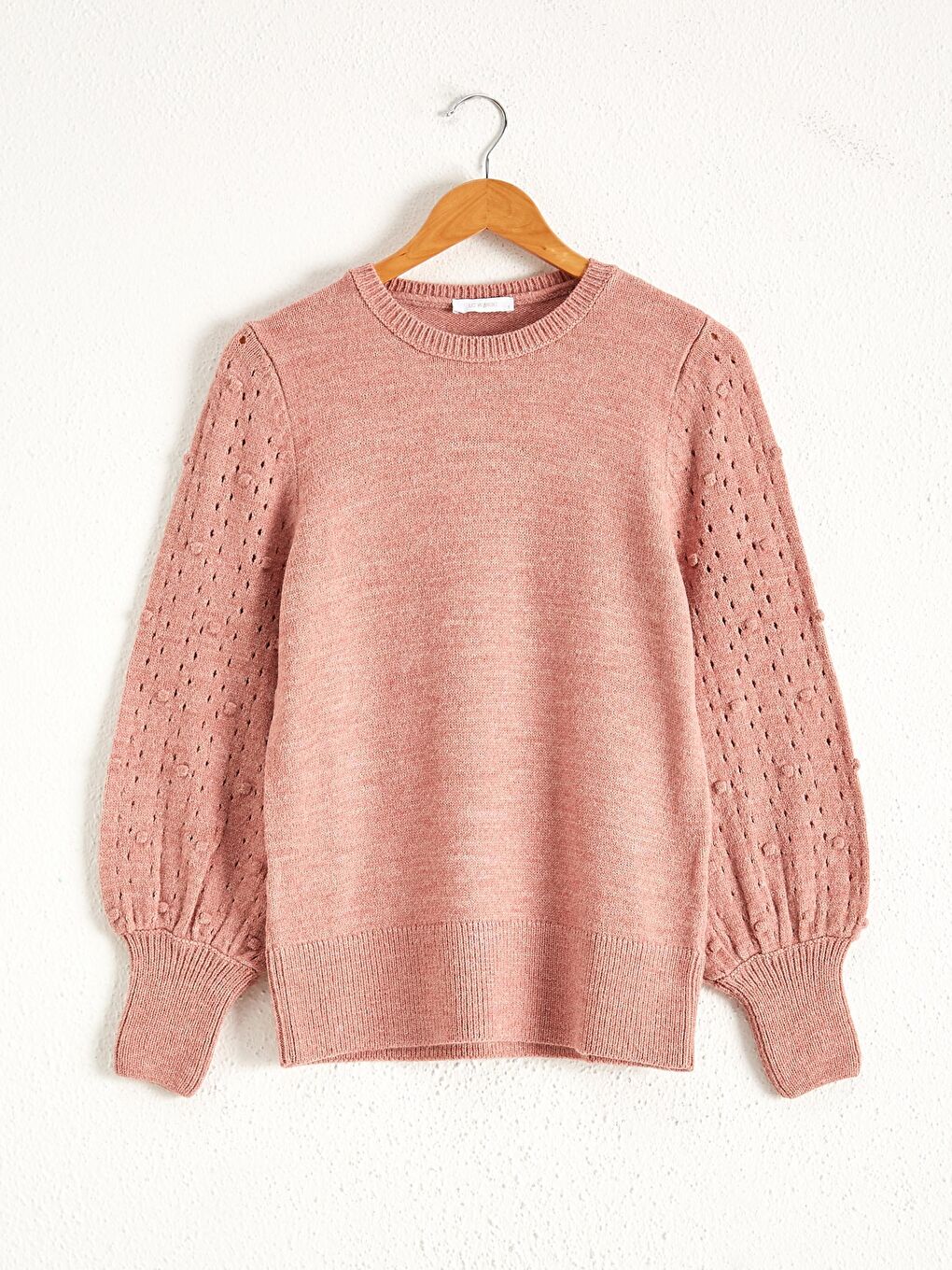 Self-Patterned Tricot Jumper