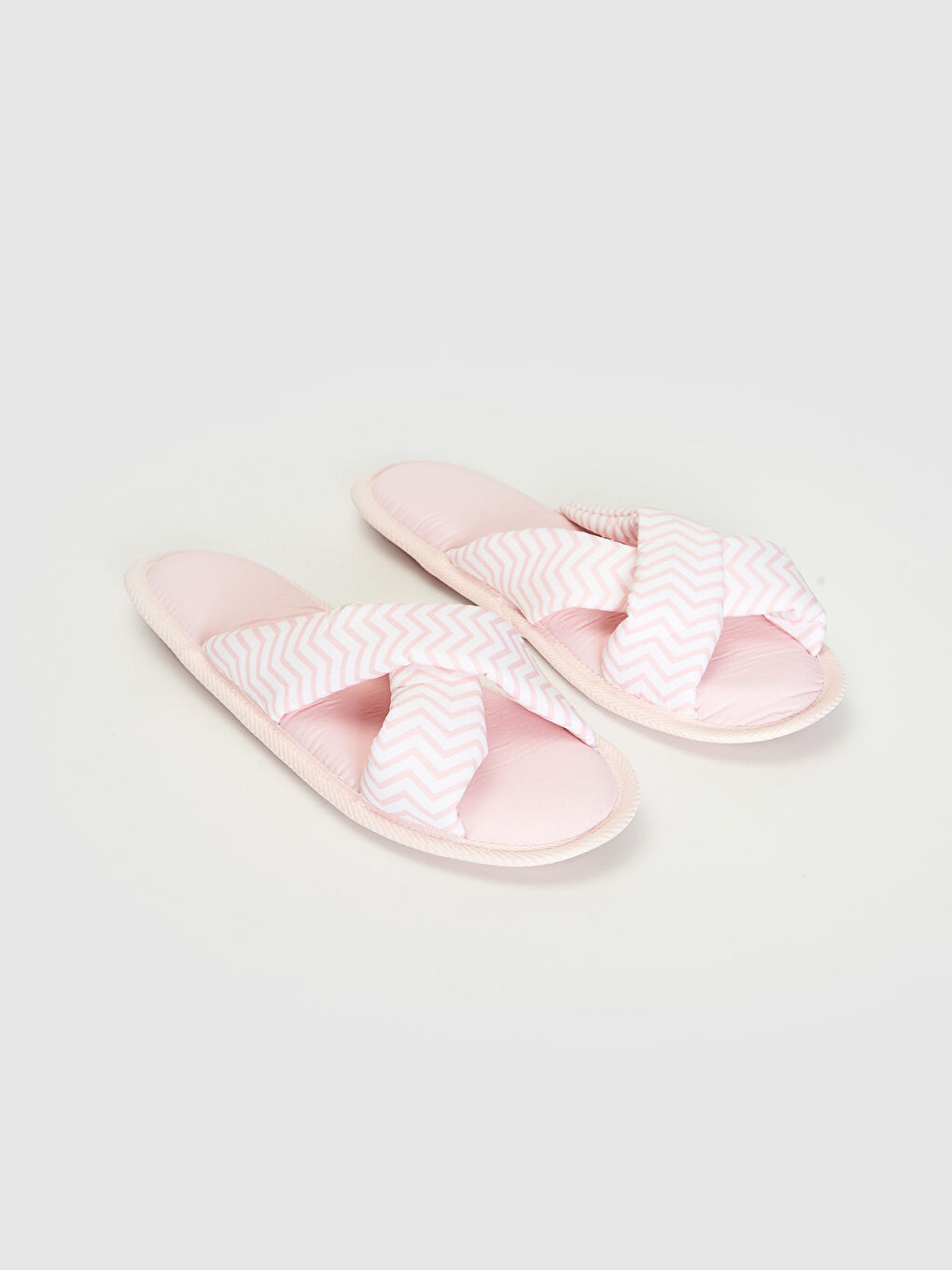 Pembe Kadın Çapraz Bant Ev Terliği