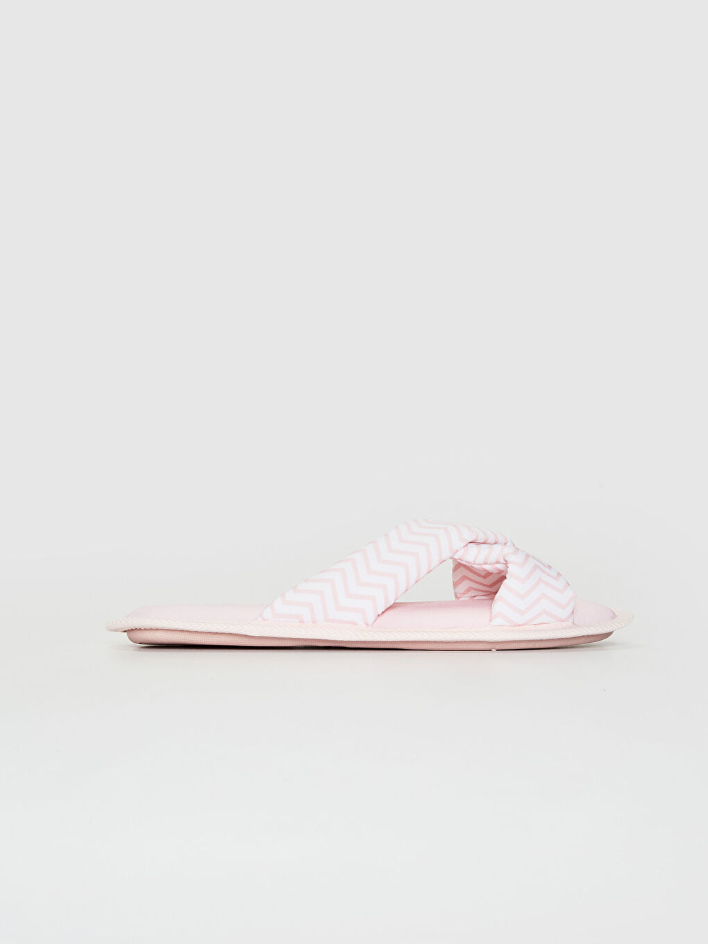 Pembe Kadın Çapraz Bant Ev Terliği-1