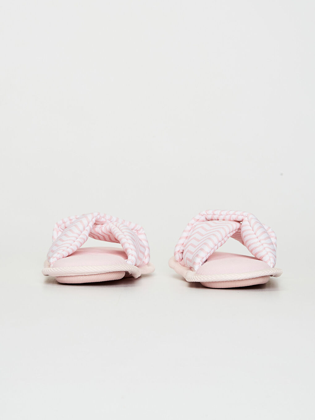 Pembe Kadın Çapraz Bant Ev Terliği-4