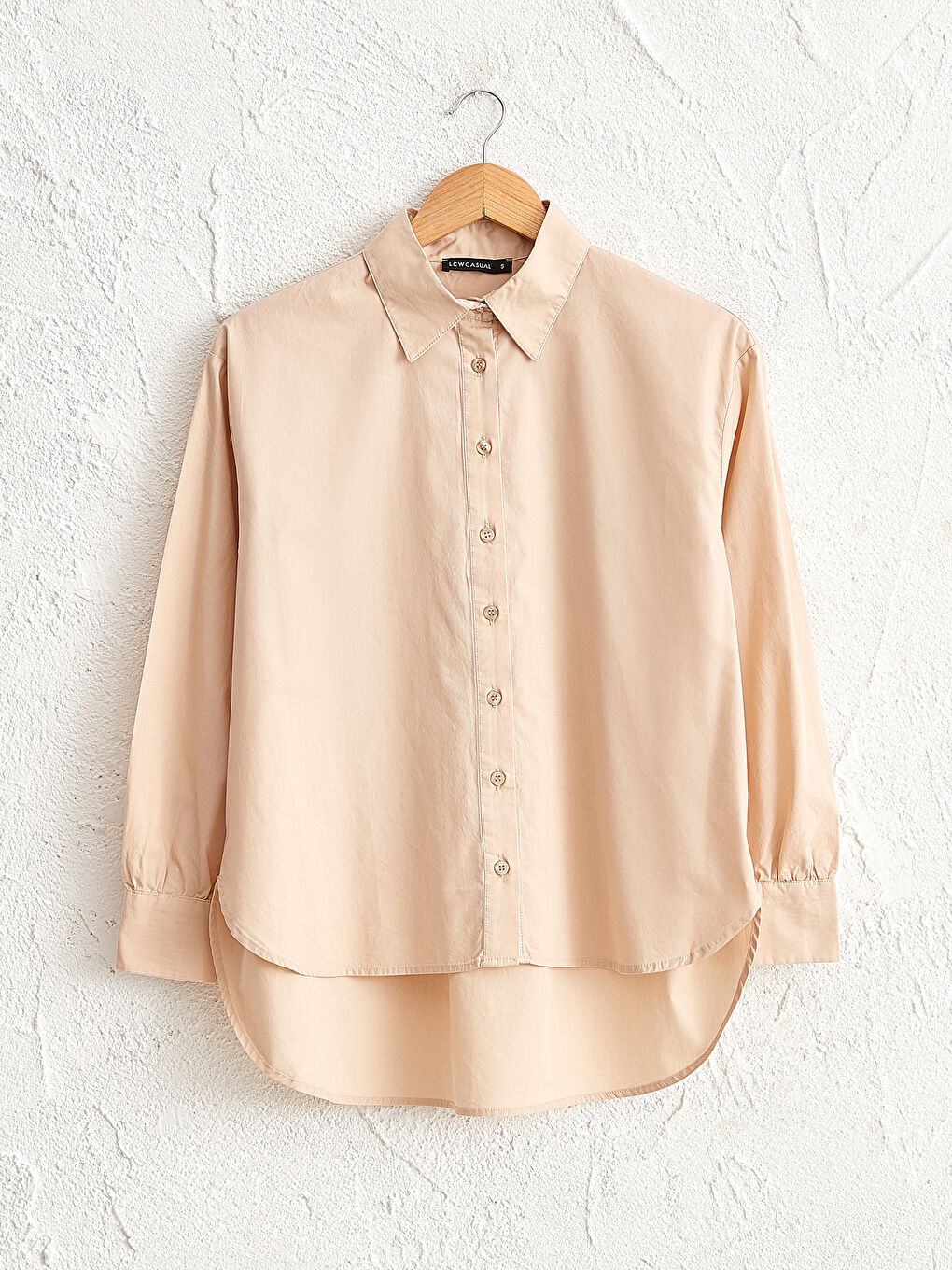 Plain Cotton Poplin Shirt
