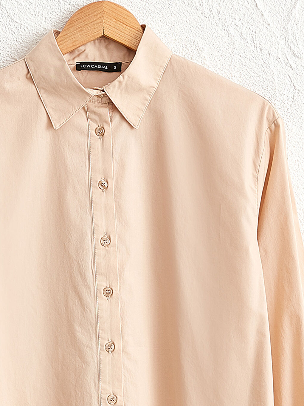 Plain Cotton Poplin Shirt-2