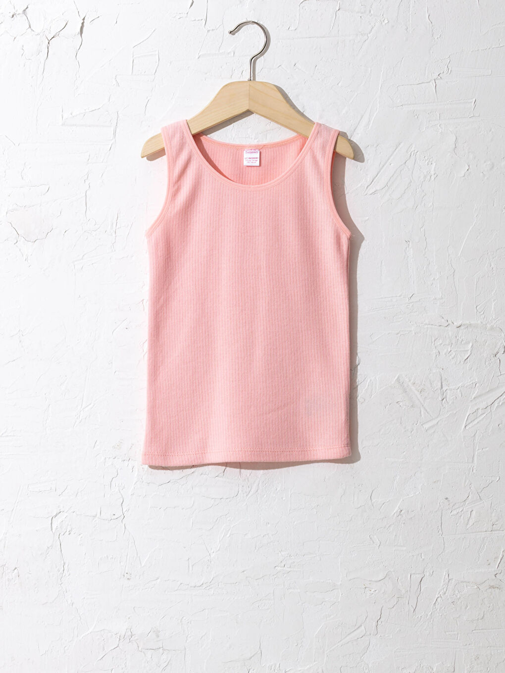 Pembe Bisiklet Yaka Kız Çocuk Atlet