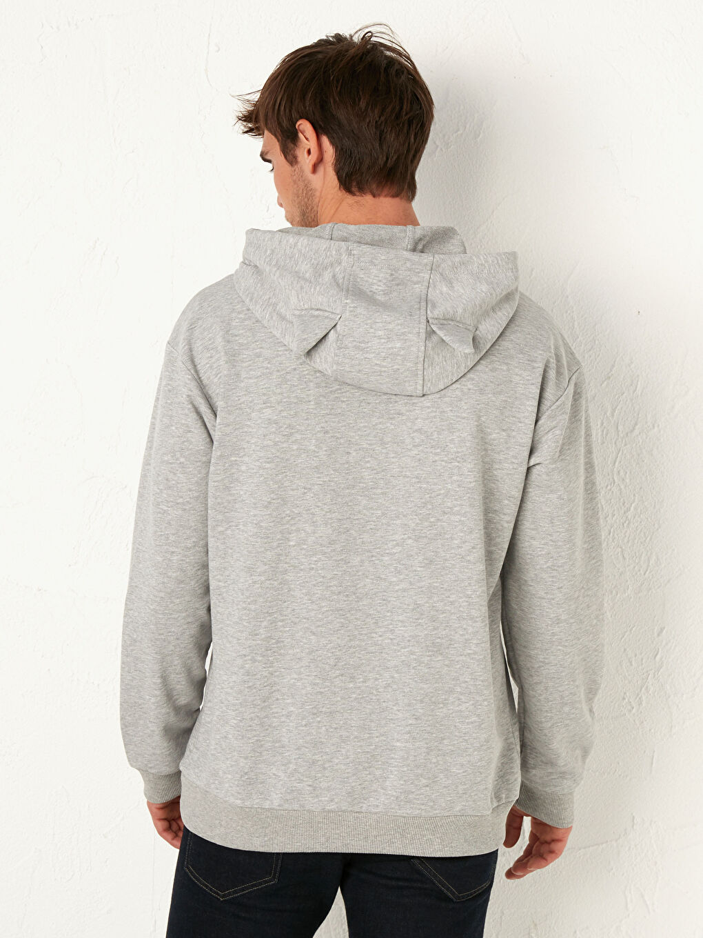 هودي سميك بأكمام طويلة مع غطاء رأس-5