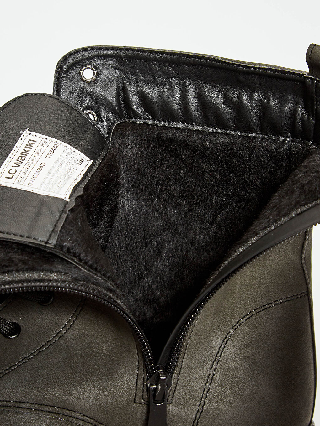 Yeşil Kadın Deri Görünümlü Postal-1