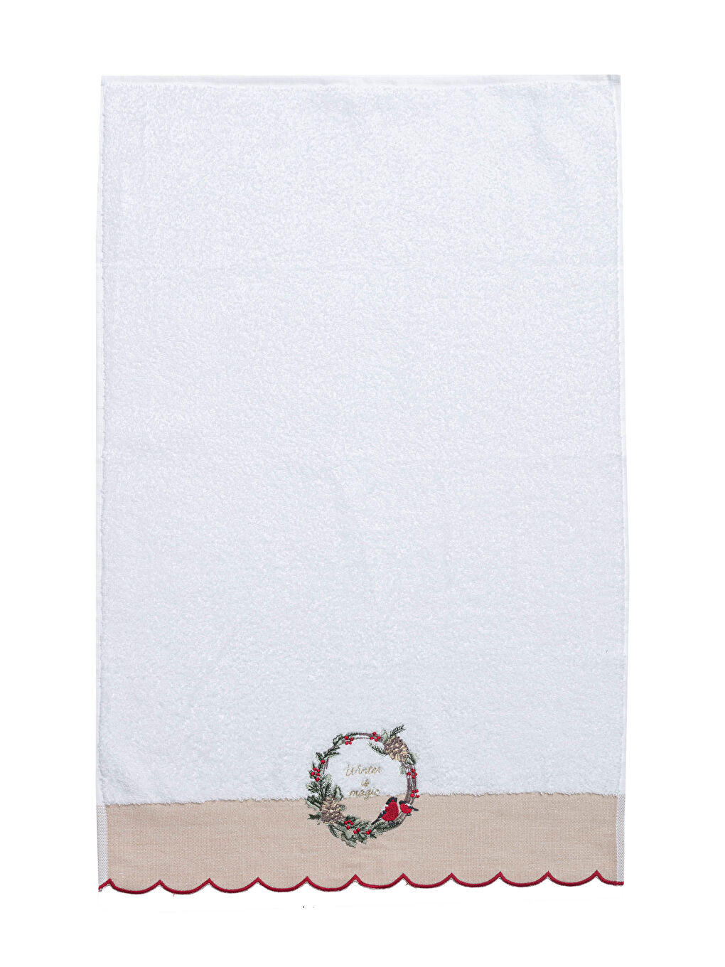 Christmas Themed Embroidery Face Towel -0WCP19Z8-J5E
