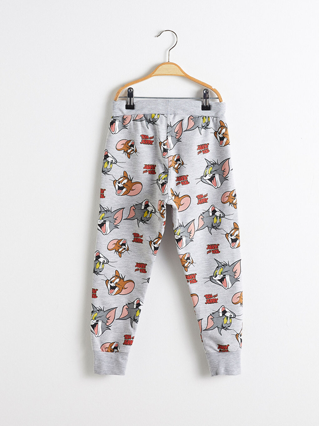 Gri Erkek Çocuk Tom ve Jerry Baskılı Sweatshirt ve Eşofman Altı-4