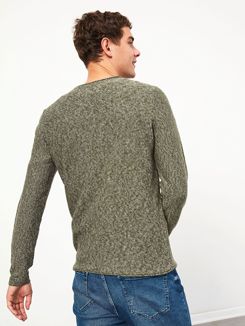 XSIDE Crew Neck Lightweight Tricot Jumper -0WCQ62Z8-PTC