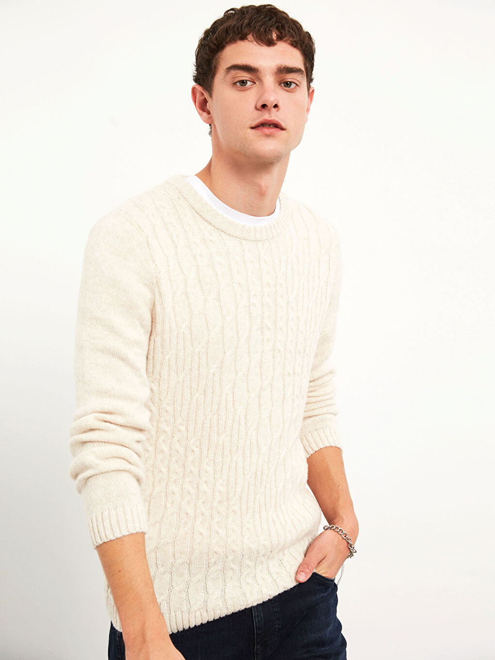 XSIDE Crew Neck Heavy Tricot Jumper -0WCQ64Z8-QBW