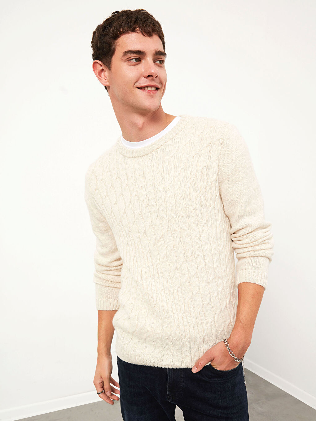 XSIDE Crew Neck Heavy Tricot Jumper -0WCQ64Z8-QBW