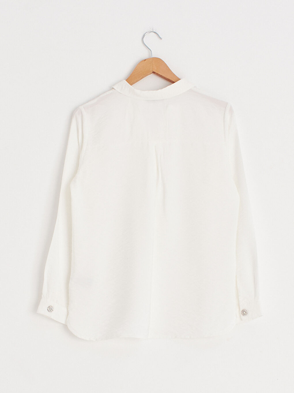 Hemdkragen Viskose Bluse-1