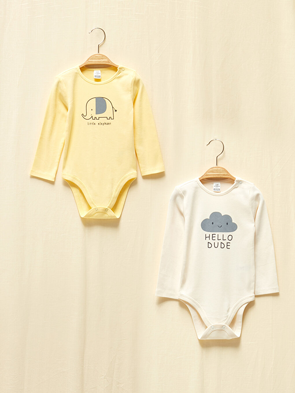 Baby Girl Organic Cotton Snap Bodysuit 2 Pieces