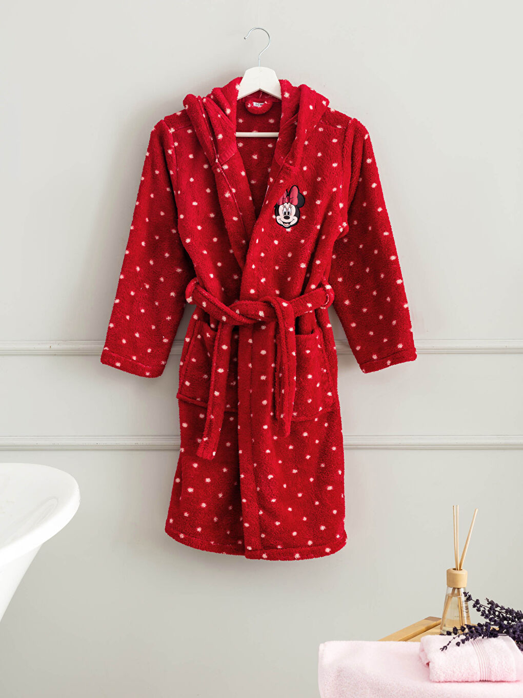 LCW HOME Christmas Themed Girl Minnie Mouse Licensed Dressing Gown -0WCR44Z4-LTQ