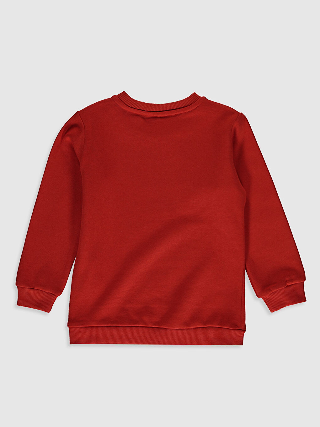 Turuncu Erkek Bebek Taş Devri Baskılı Sweatshirt-1