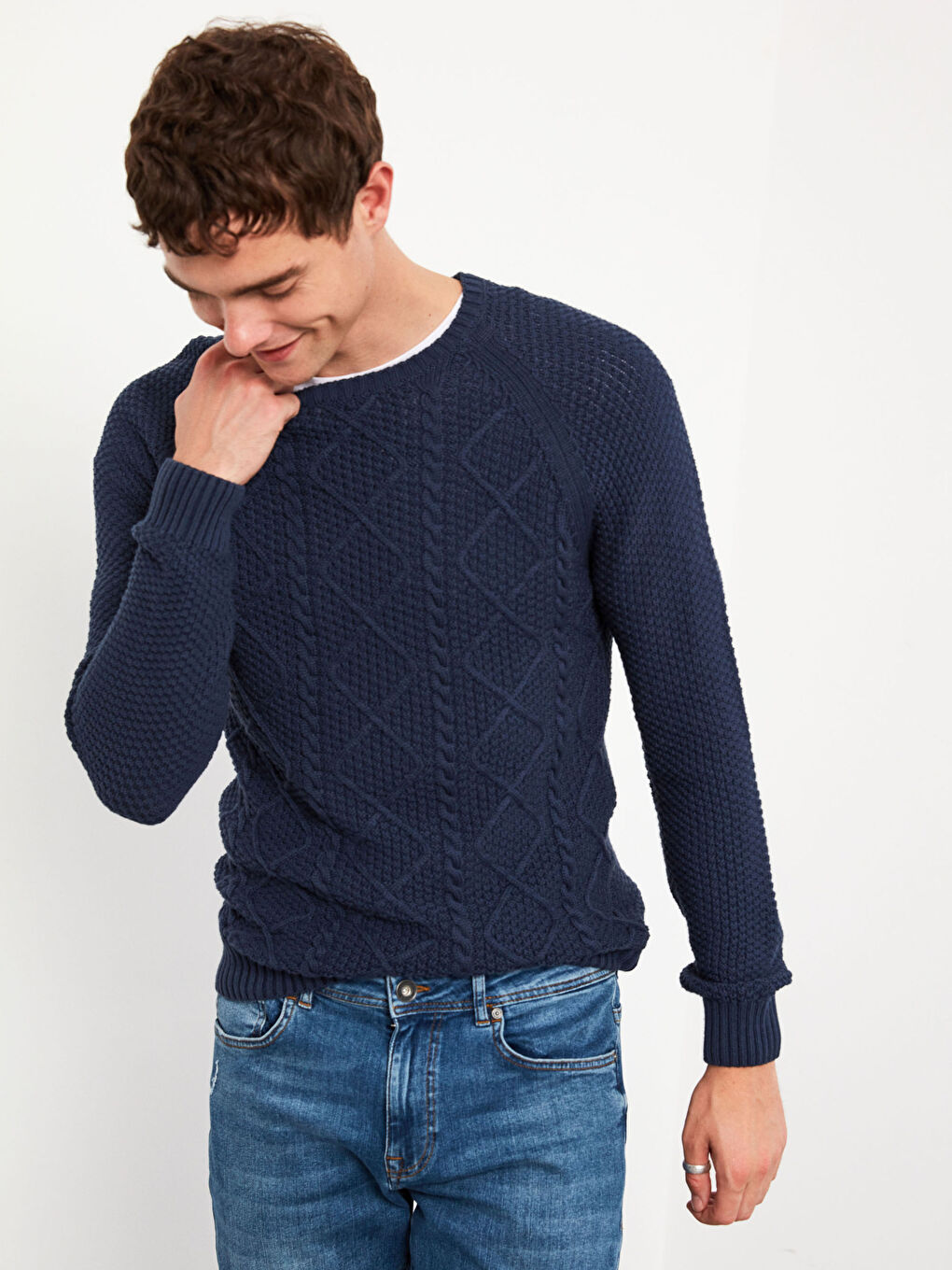 Crew Neck Knitwear Sweater-1
