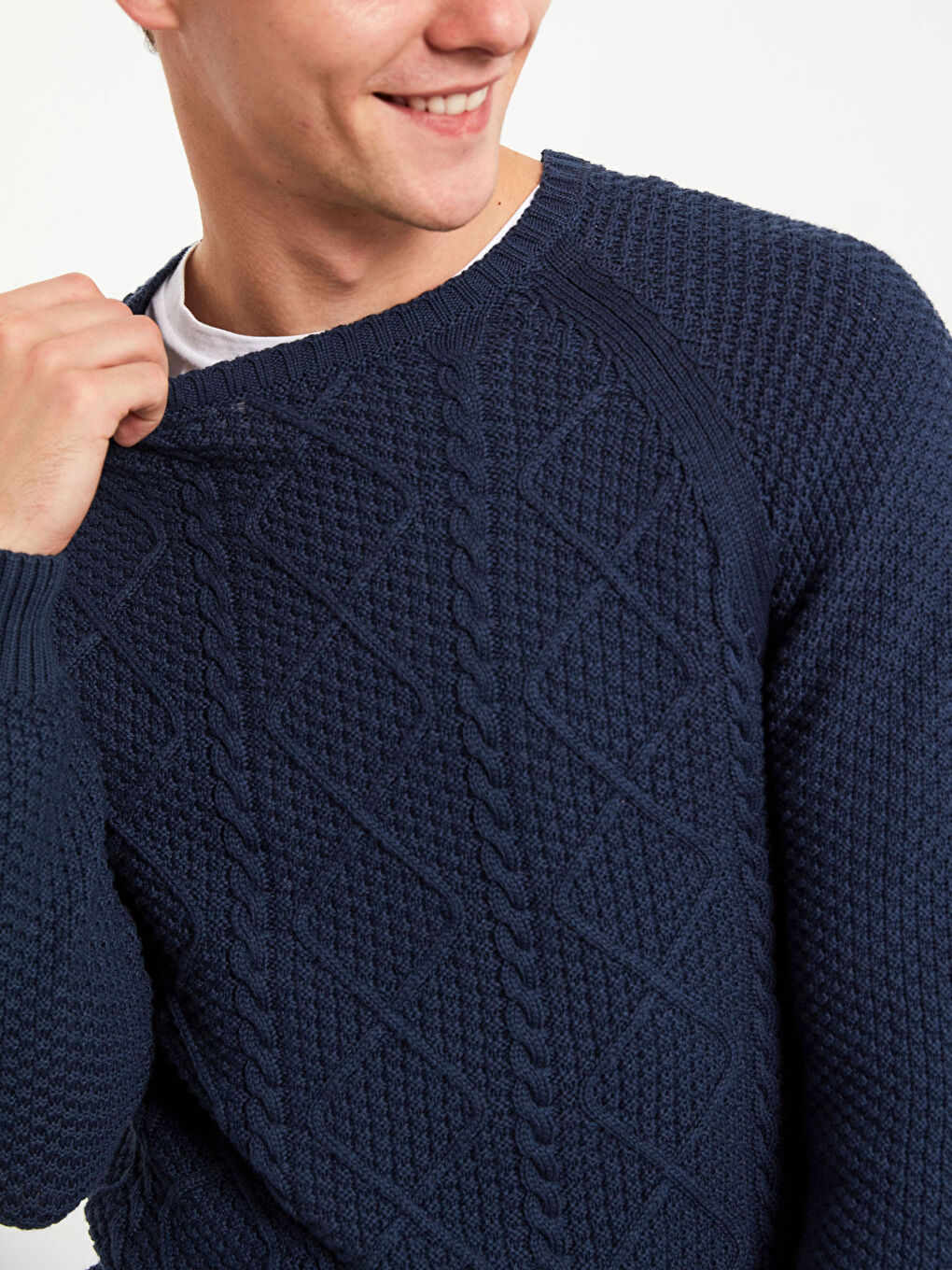 Crew Neck Knitwear Sweater-3