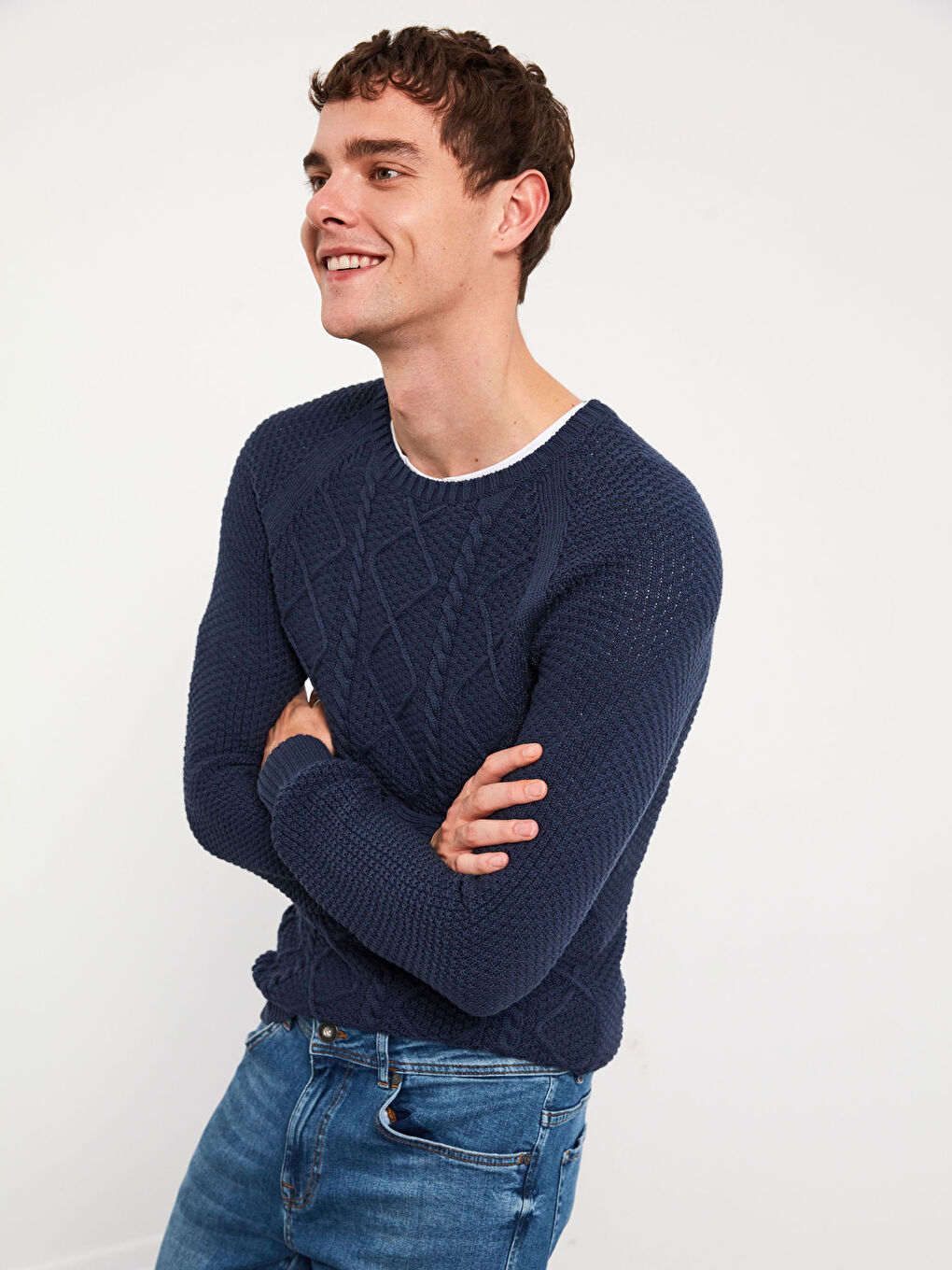 Crew Neck Knitwear Sweater