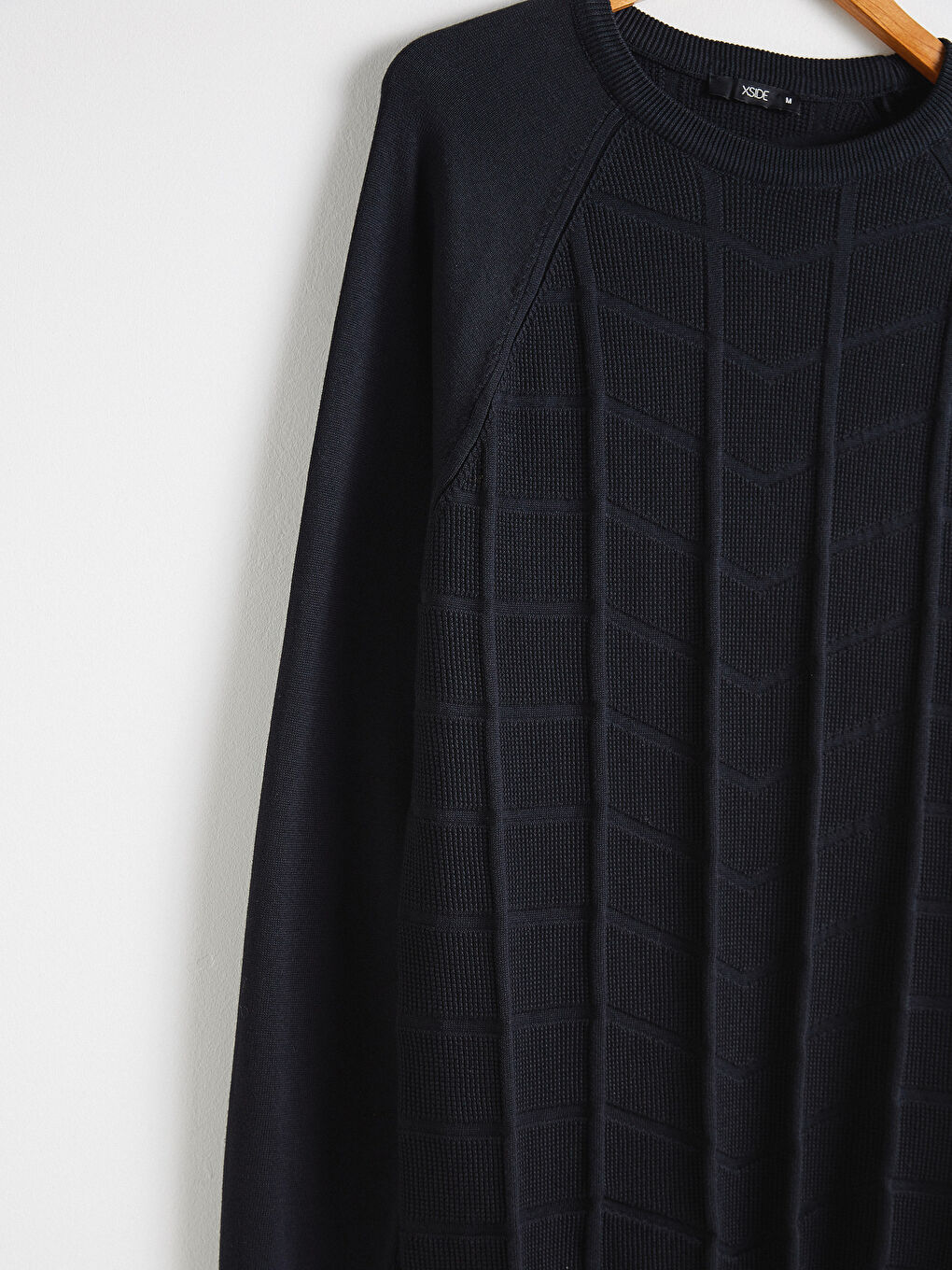 Pulover Tricot Subțire cu Guler Rotund-3