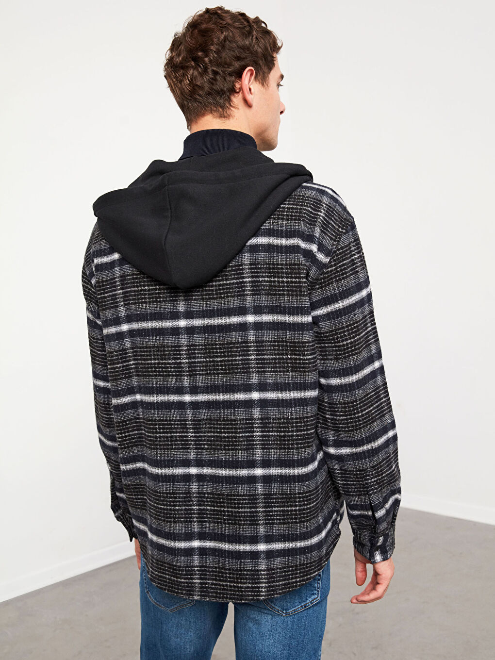 XSIDE Oversize Long Sleeve Plaid Men's Lumberjack Shirt -0WCT67Z8-LN3